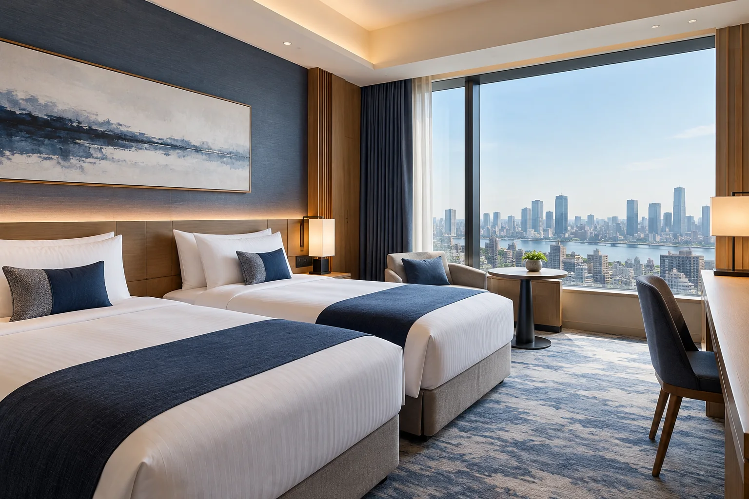 Spacious hotel room