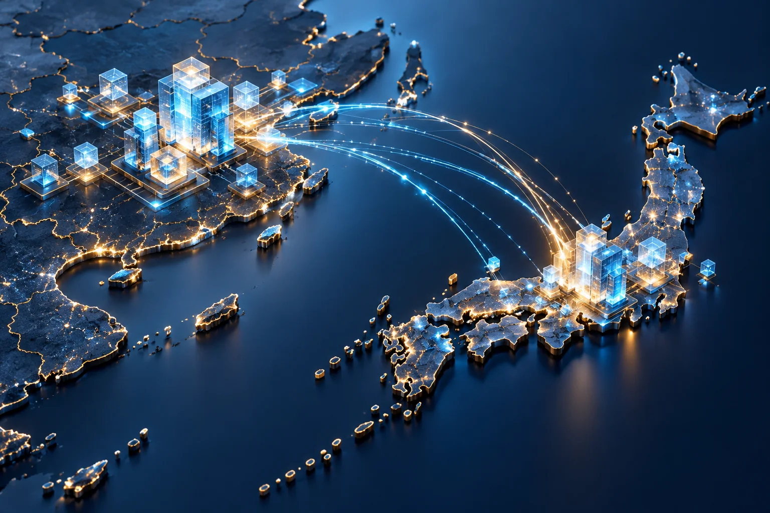 Data network connecting development teams across borders